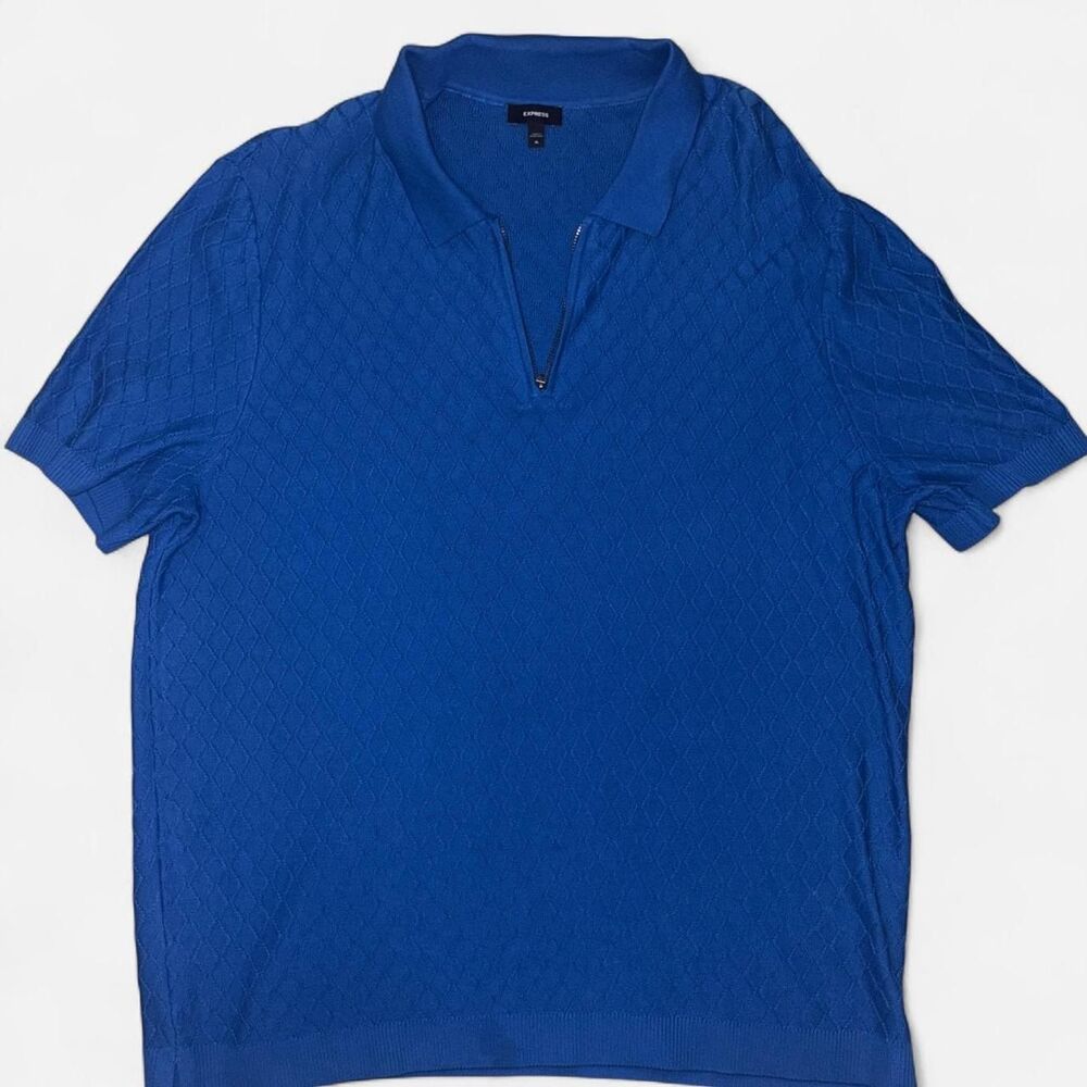 Express Men's Blue Polo Shirt